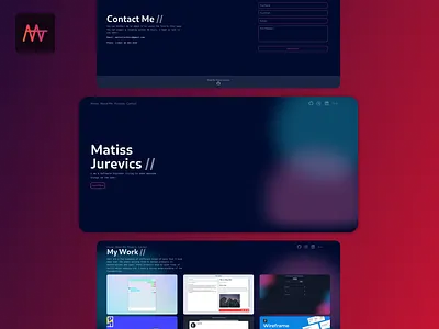 Web Dev Portfolio aesthetic design minimal modern portfolio ui web website