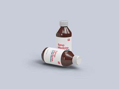 Medicine Syrup Bottle Mockups syrup mockup