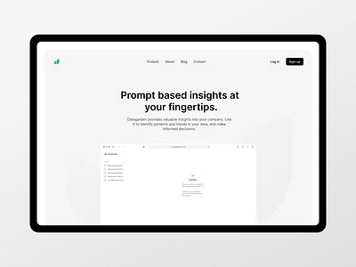 Datagarden - free tailwind landing page template landing page saas tailwind tailwindcss template