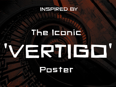 VertigOdd | A Free Font 1950s film font film poster font fonts free free font free psd freebies hitchcock psycho saul bass stanley kubrick typeface typography vertigo vertigo font