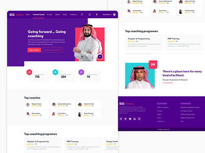 STC Academy academy coach design education landing learn training ui ux web