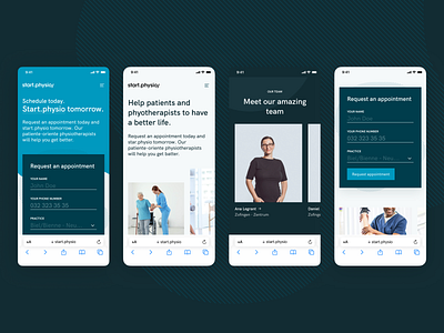Start.Physio: Website android app design apple components design desktop ios marketing website ui ux website