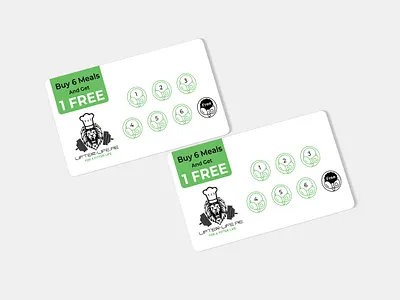 Loyalty Card Designed For Lifter Life advertising branding business card card design design gift card graphic design loyalty card loyalty program post card print promotion restaurant