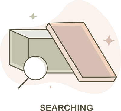 SERACHING ICONS design graphic design icon illustration vector