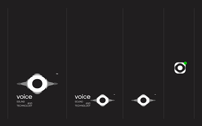 VOICE sound and technology branding graphic design logo
