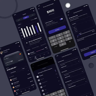 A Finance App app design ui ux