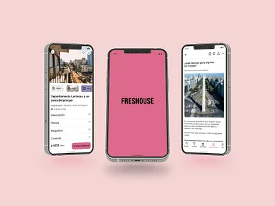 Freshouse UX/UI case study app branding design research typography ui ux