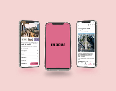 Freshouse UX/UI case study app branding design research typography ui ux