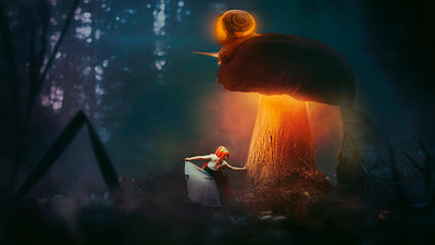 A fantasy little world hotoshop Manipulation photomanipulation