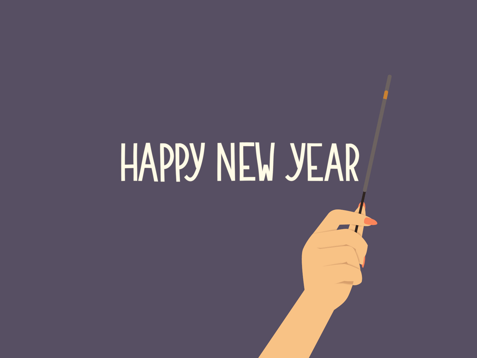 ✨ Happy New Year ✨ adobe ae after effects ai celebration cute design graphic design hand illustration illustrator lettering love sparkles vector