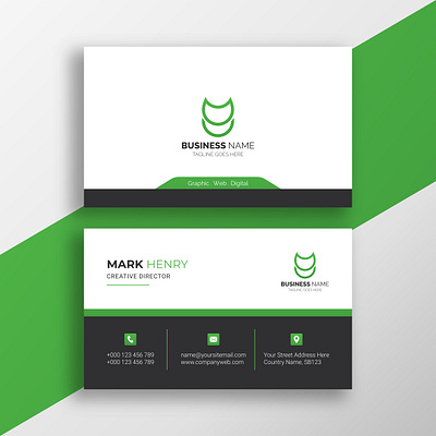 unique, creative, modern, professional business card design branding business card logo