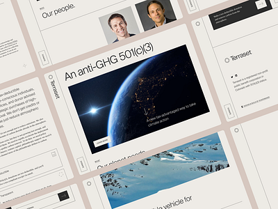Terraset Website Design branding brandstrategy brandstudio carbon carbonzero climate earth figma logo logomark netzero symbol ui uiux webflow websitedesign