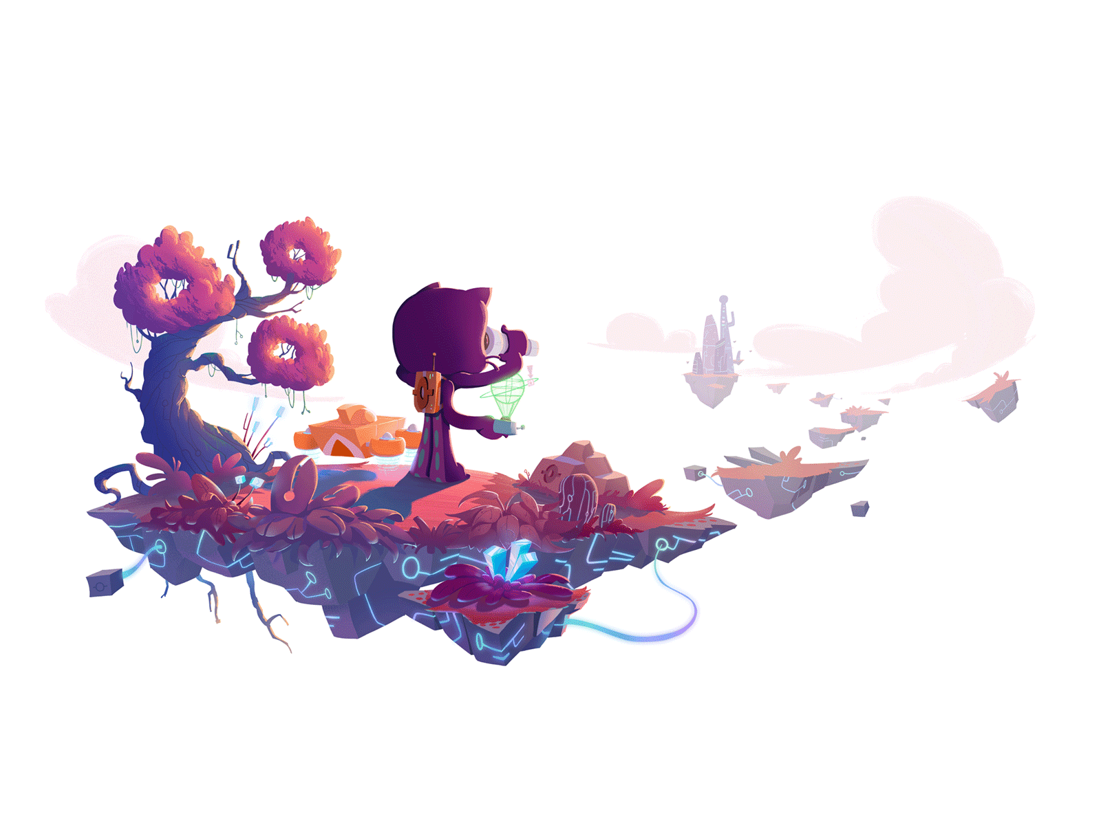 Octocat illustration for GitHub Search