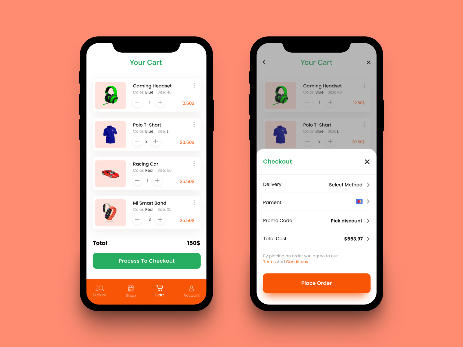 Mobile App Design Online Store App UI by MD MASUD RANA on