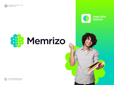 Memorization Logo, educational platform, eLearning Logo a b c d e f g h i j k l m n brand identity branding colorful creative logo design dribbble design ecommerce education logo learning platform lettermark logo logodesign logotype memorization modern logo o p q r s t u v w x y z study symbol unique modern logo