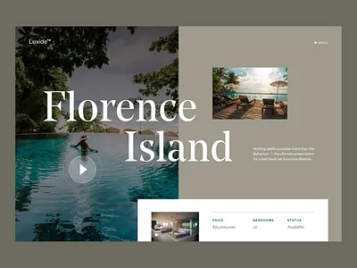 Luxury Real Estate Concept branding design figma logo typography ui ux web website