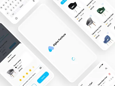 Alpha Funiture ( Funiture Shop UI Kit) branding design funiture minimal ui ui kit ux web