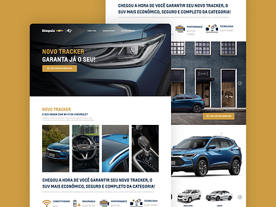 New Chevrolet Tracker 2021 - Landing Page branding chevrolet design landing page ui ui design ux