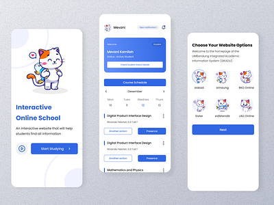 Siakad - Online Learning Application for Students branding design designer distancelearning e learning edtech education educationtechnology illustration learning logo onlineeducation teaching ui ui ux ui design uidesign uiux ux