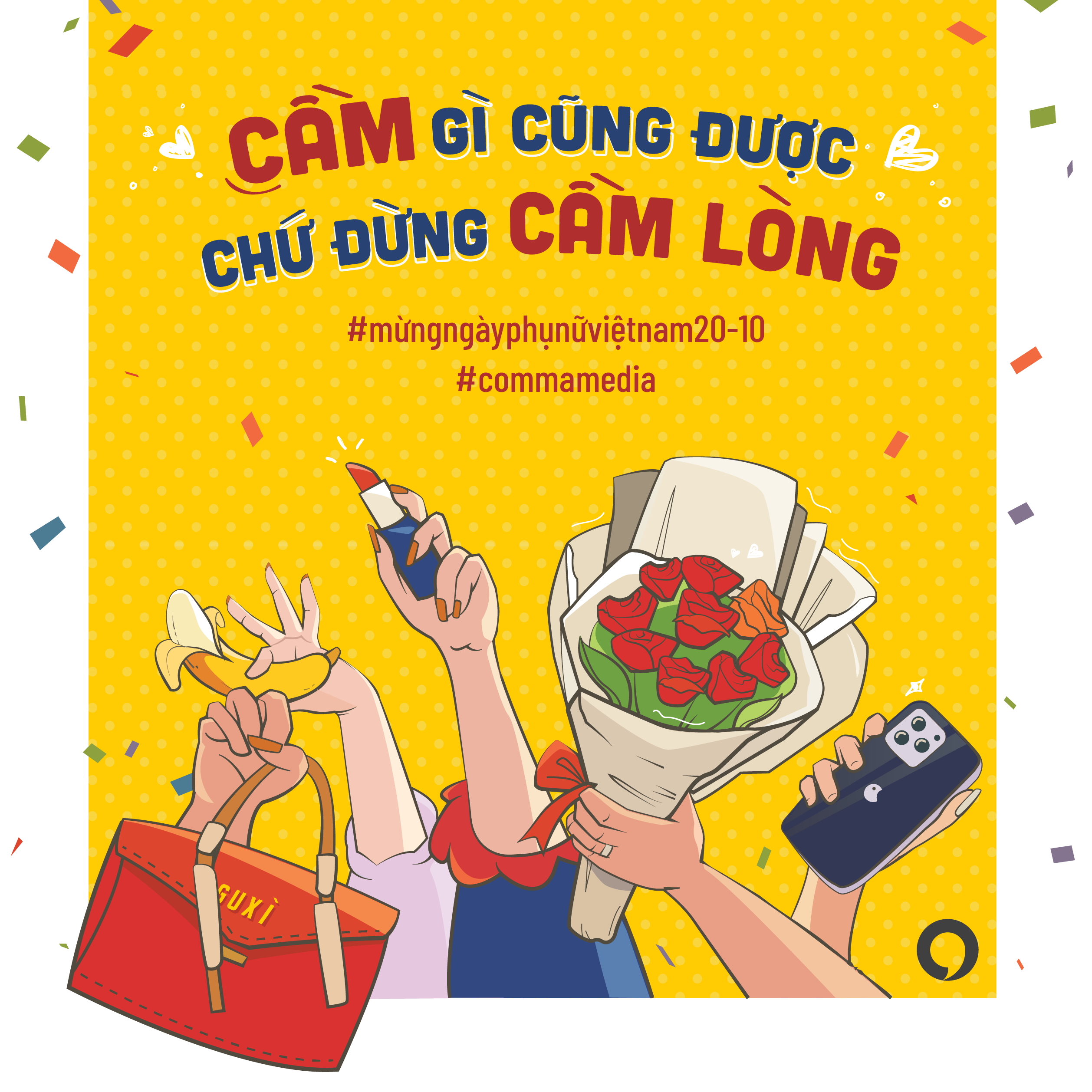 Comma - Social Media Collection design flat illustration social media