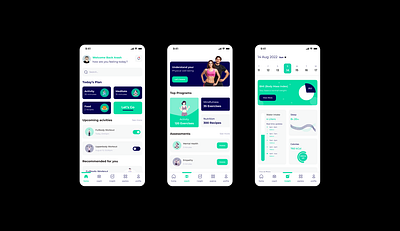 Health Coach app design health ui