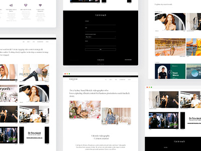 Tori Rose Media branding design graphic design ui website