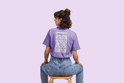 Gooddaze CBD Gummies T shirt Design brand identity cannabis cbd pattern psychodelic purple t shirt