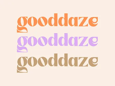 Gooddaze CBD Gummy Company logotype branding cannabis cbd design feminine graphic design gummies icon logo logotyep logotype mark vector vintage