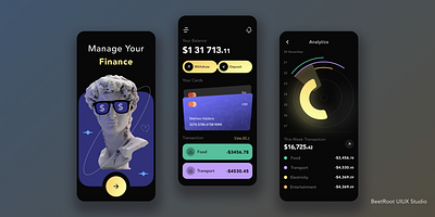 Finance APP app design finance ui ux