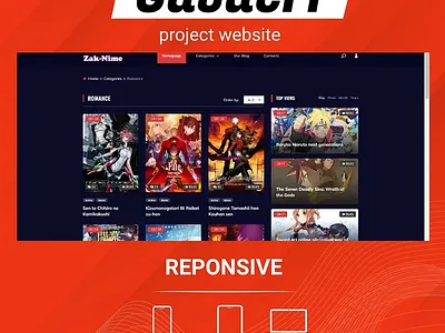 zak-nime graphic design ui wesite