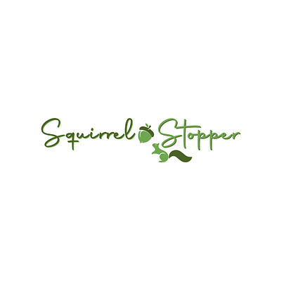 Squirrel Stopper graphic design logo