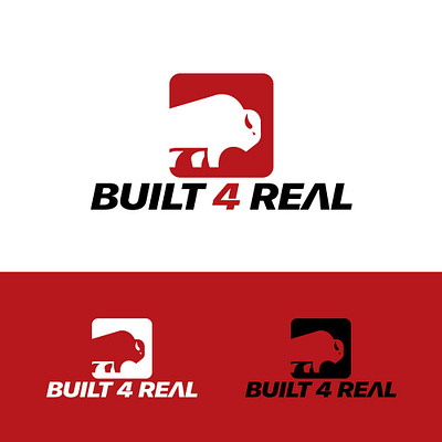 Built 4 Real graphic design logo