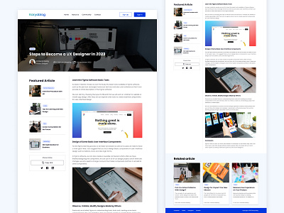 Minimal Blog Post - Karya Blog article articles blog clean figma landing page minimal minimalism minimalist ui ux web web design wordpress
