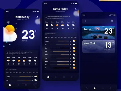 طقس اليوم - تحدي اليوم الخامس 3d animation app branding design graphic design illustration logo ui vector