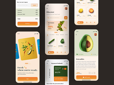 Foody___ Organic food Mobile App customer delivery delivery app delivery service eating food food app food delivery application food delivery service food order foodie fruits health mobile organic organic food organic food app ui ux vegetable