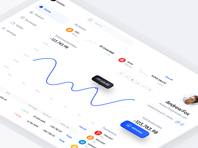 Crypto Wallet Dashboard analytics bitcoin chart clean crypto crypto currency crypto dashboard crypto exchange crypto trading crypto wallet dashboard finance finance app minimal trade dashboard trading ui wallet web web application