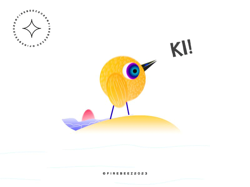 Ki Ki Ki... 2d 2danimation animation art bird birdanimation blackonewhitegk concept firebeez funny illustration illustrator minibites motion motion graphics motiongraphics
