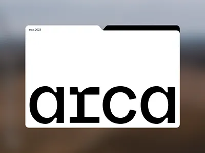 arca arc architectural black contemporary grotesk logo logotype minimal monospace soft type typography
