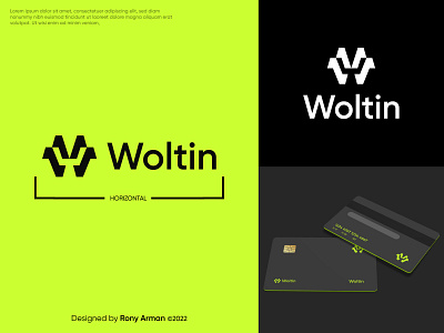 Woltin logo brand identity brand mark branding letter logo lettering logo logo logo design modern logo popular logo professional logo designer simple symbol visual identity
