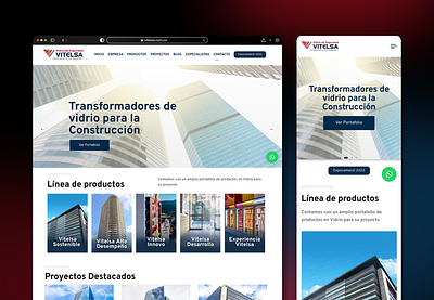 Corporate web Vitelsa corporate corporativa design rediseño web tienwi vitelsa web web design