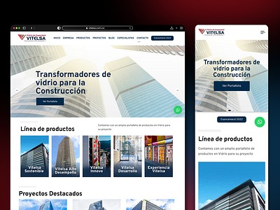 Corporate web Vitelsa corporate corporativa design rediseño web tienwi vitelsa web web design