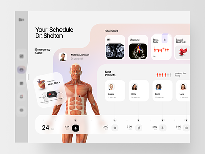 Dr+ - Patient Overview ambulance app care clinic design development ehr health hospital medecine phr phs pmr shedule ui ux web web3