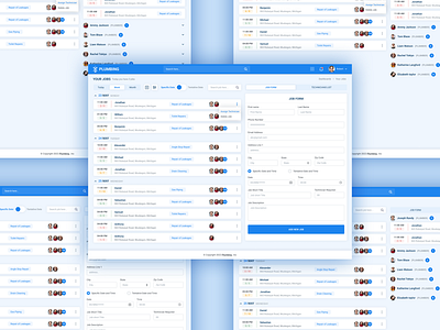 Job Management Dashboard admin admin design admin panel design branding dashboard dashboard design design graphic design illustration job management job management dashboard logo mockup typography ui ux vector