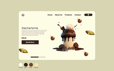 Case study :cake shop landing page app branding design graphic design typography ui ux