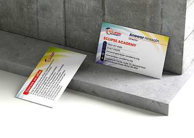 Eclipse Academy Works (Business card, Roll Banner, Flyer Design) business card design card design flyer design roll banner roll banner design standing banner