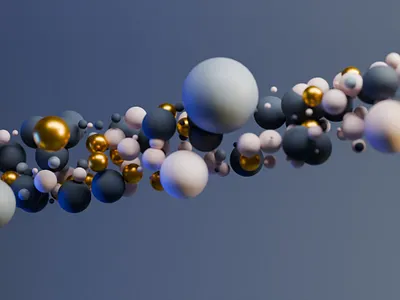 Floating Spheres 3d 3d modelling abstract blender cinematic creative design dynamic motion stills