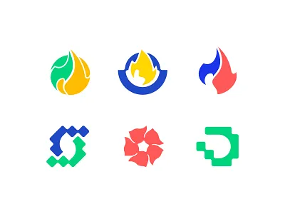 logo marks alphabet brand identity branding circle fire flame flora fuel futuristic gas letter logo logo design logo trend mark modern petroleum technology vector visual identity