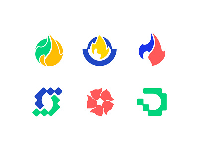 logo marks alphabet brand identity branding circle fire flame flora fuel futuristic gas letter logo logo design logo trend mark modern petroleum technology vector visual identity