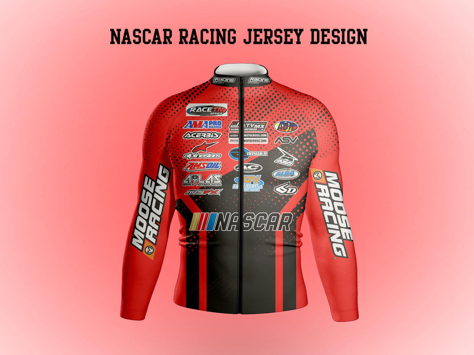 Nascar racing jersey design by tutul hossain logo branding