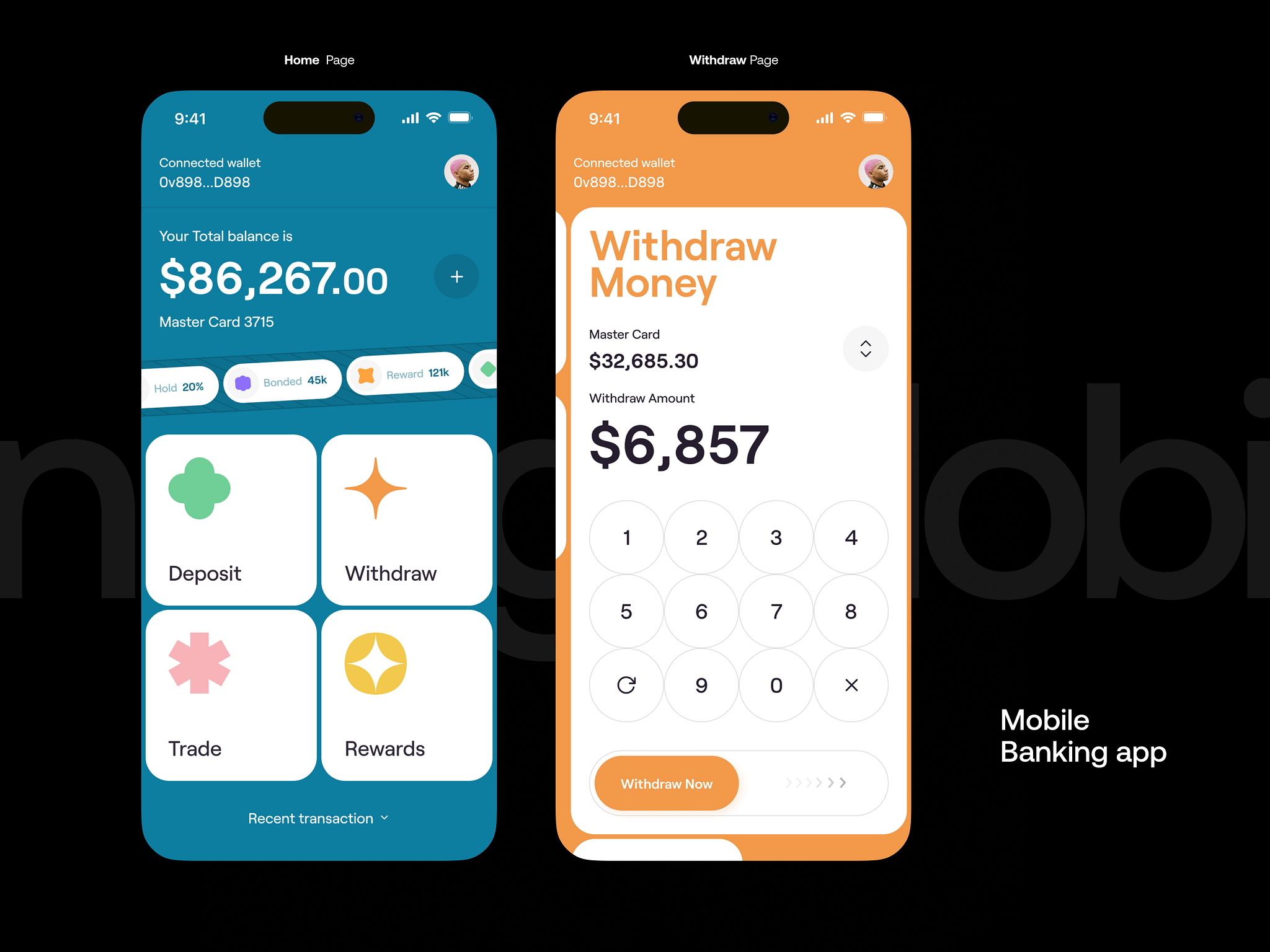 Mobile App: Banking by Sajon for Orix Creative on Dribbble